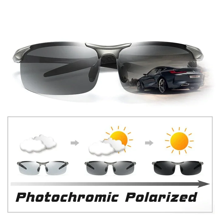 Quality Titanium Alloy Photochromic Sunglasses