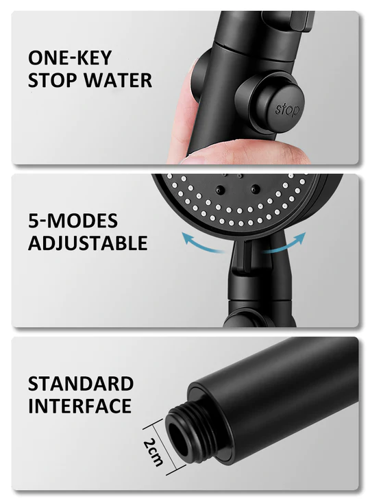 ShowerFive Adjustable Shower Head