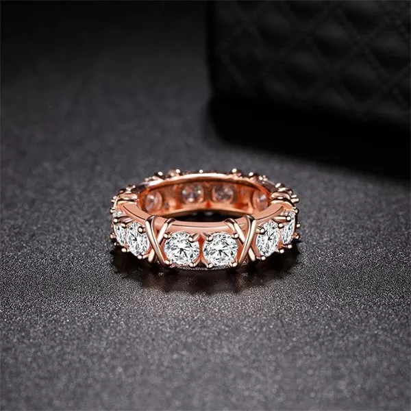 Sterling Silver Cross Full Diamond Ring