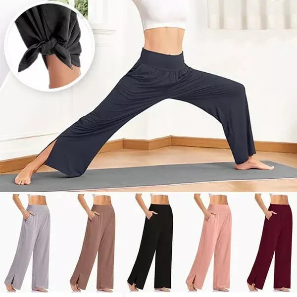 Womens Wide Leg Casual Loose Yoga Sweatpants