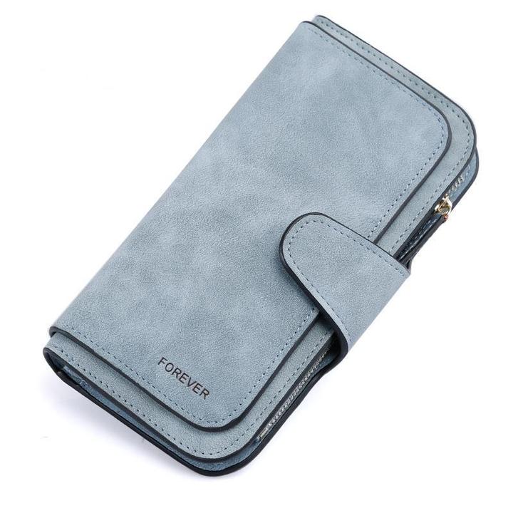 Leather Zipper Long Wallet Card Holder Viconchic