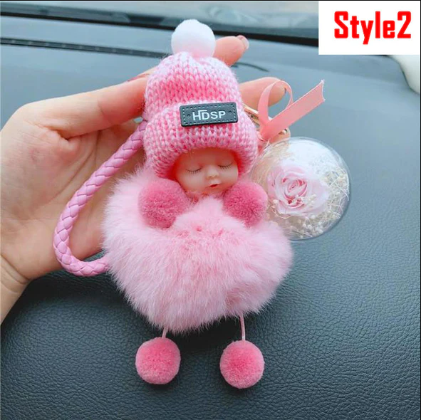 Super Cute Furry Doll Keychain