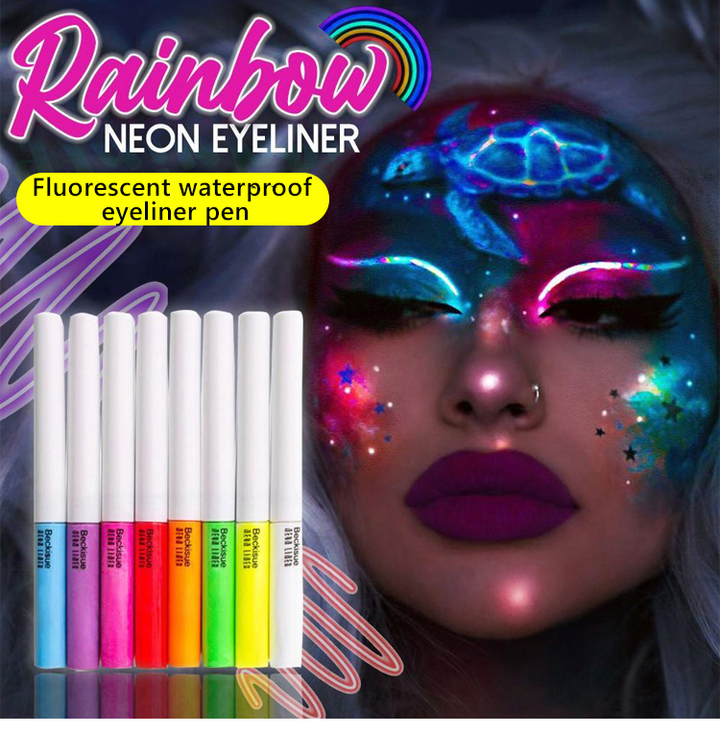 Rainbow Neon Eyeliner Flurescent Waterproof Eyeliner Pen