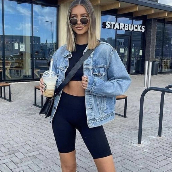 Soft High Waisted Tummy Control Biker Shorts