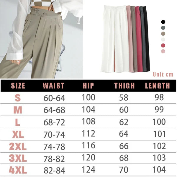 Womans Casual Full Length Loose Pants