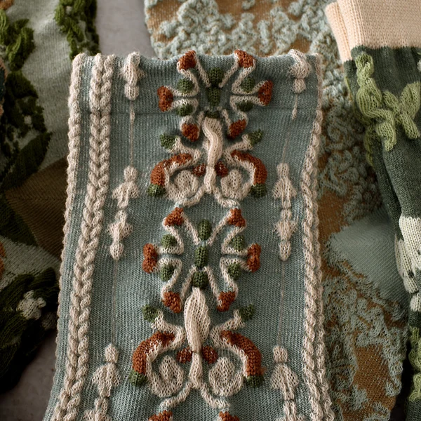womens floral cotton socks