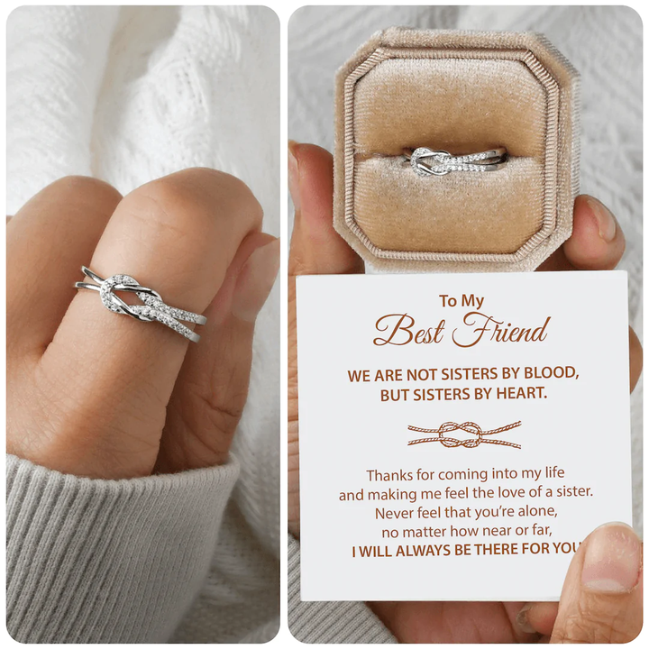To My Best Friend Knot Ring