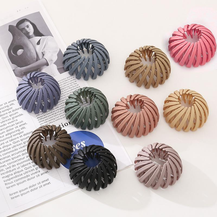 Simple Hair Styling Birds Nest Plate Hairpin
