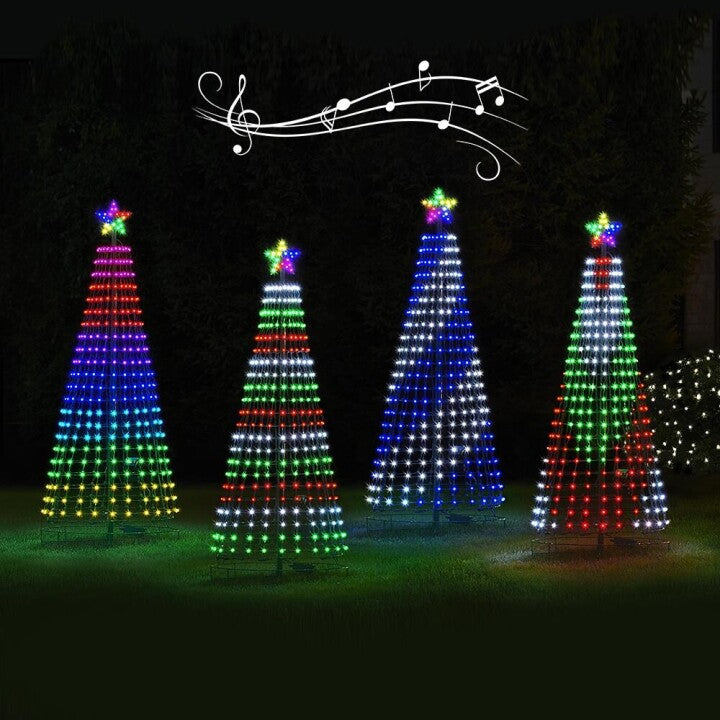 MULTICOLOR LED ANIMATED OUTDOOR CHRISTMAS TREE LIGHTSHOW
