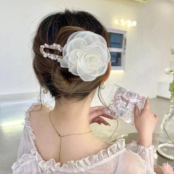 ELEGANT FLOWER HAIR CLIP