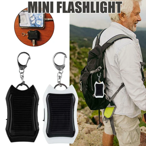1000mAH Solar Power Bank Keychain