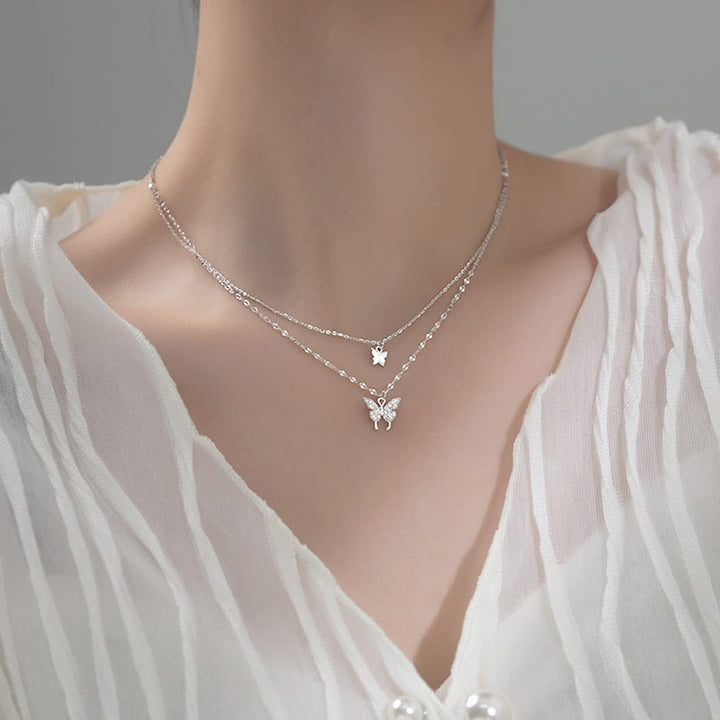 Butterfly Layered Necklace