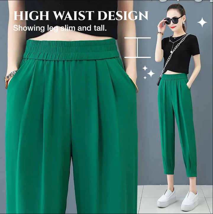 Womens Casual Cooling Straight Pants