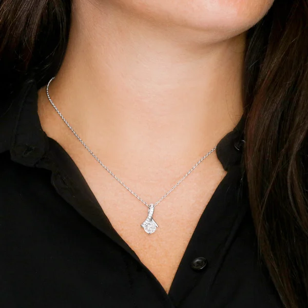 To My Bonus Daughter Shine Like The Brightest Star Necklace