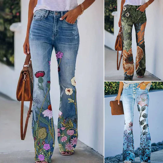 4 Button Flare Jeans