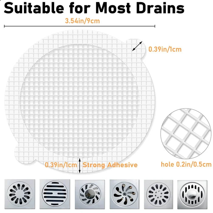 30 Pack Disposable Shower Drain Hair Catcher