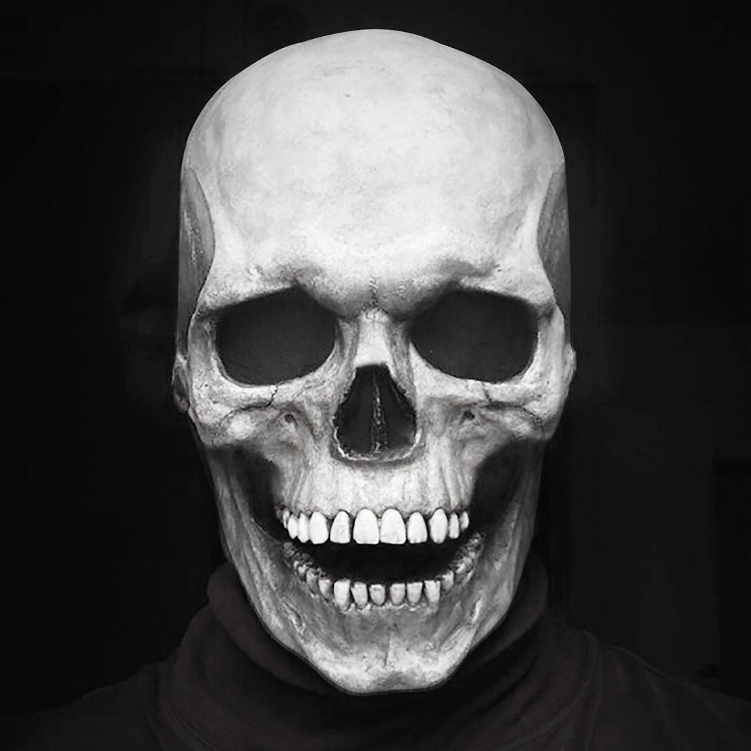 Full Head Skull Mask with Movable Jaw