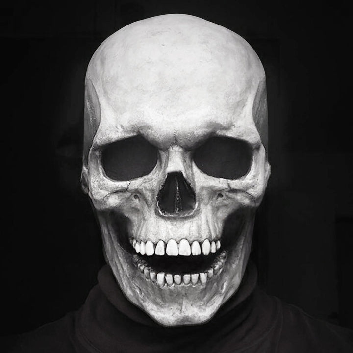 Full Head Skull Mask with Movable Jaw