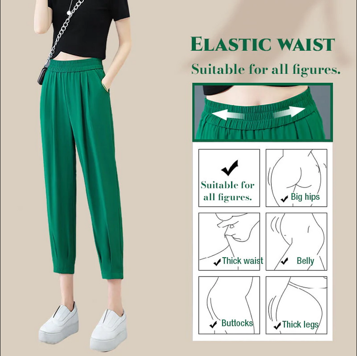 Womens Casual Cooling Straight Pants