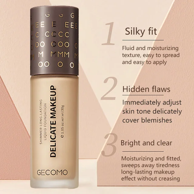 Concealer Shimmer Lasting Liquid Foundation