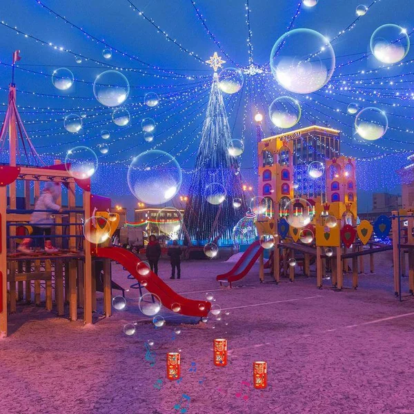Portable Firework Bubble Machine