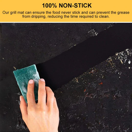 Non Stick BBQ Grill Mats with cutting box