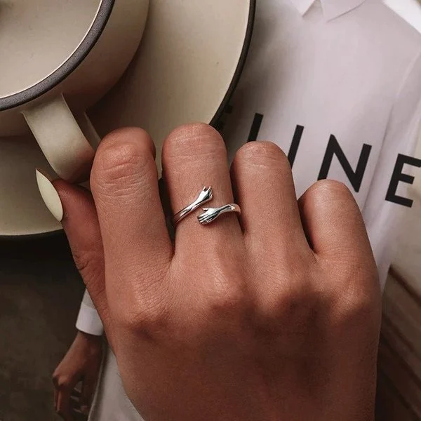 To My Granddaughter Hug Ring