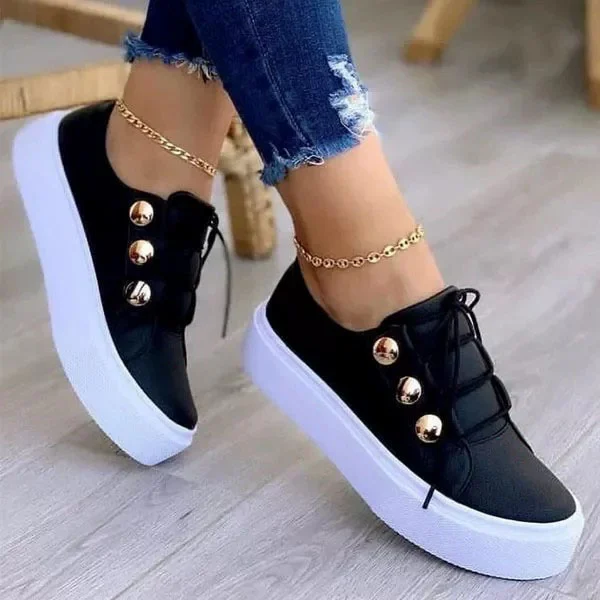 2022 WOMENS SUPER COMFORTABLE LEATHER SHOES WITH A ROUND TOE