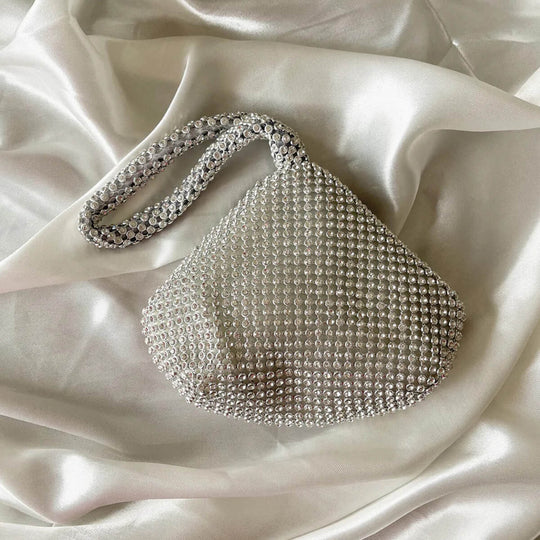 Fashion Vintage Womens Triangle Glitter Handbag