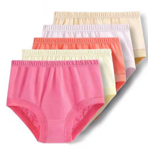 6 PCS Oversize  Cotton High Waist Comfortable Panties