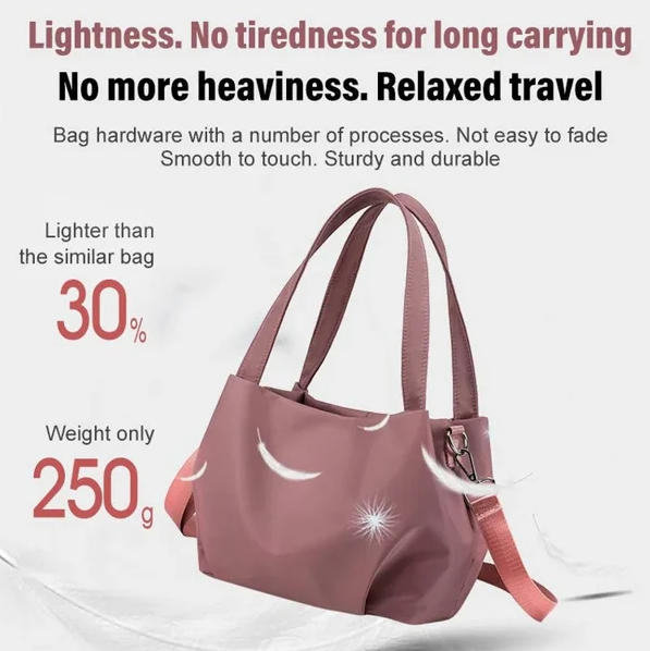 Shoulder and cross-body light and versatile casual bag
