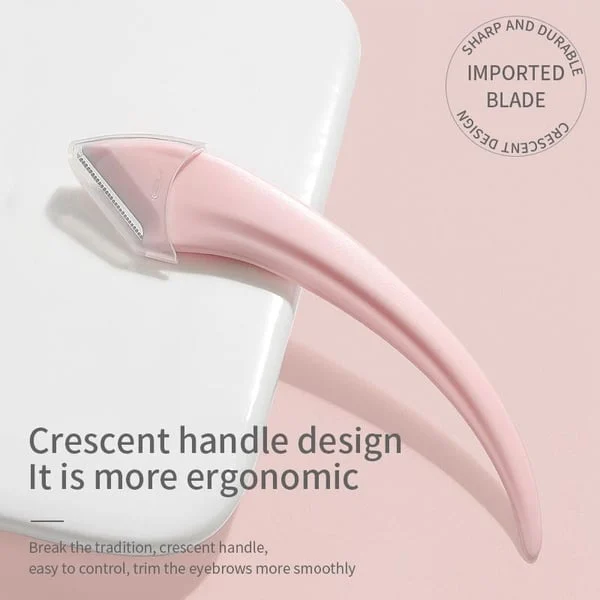 Crescent eyebrow trimmer set eyebrow scissors with comb