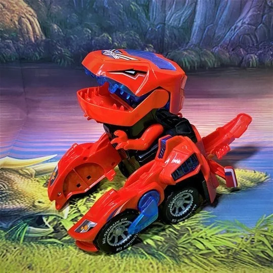 LED DINOSAUR TRANSFORMATION CAR TOY