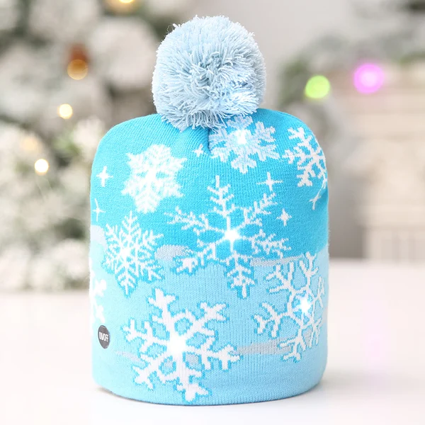 Christmas LED Light Knitted Beanies