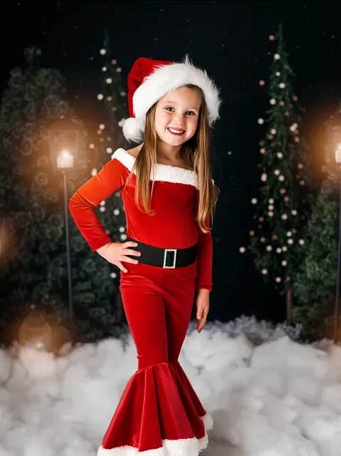 Santa Baby Christmas Theme Holiday Bell Set