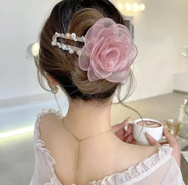 ELEGANT FLOWER HAIR CLIP