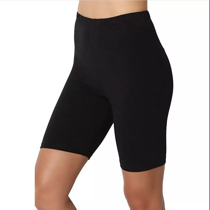 Womens solid color flat five-point yoga sports and leisure pants