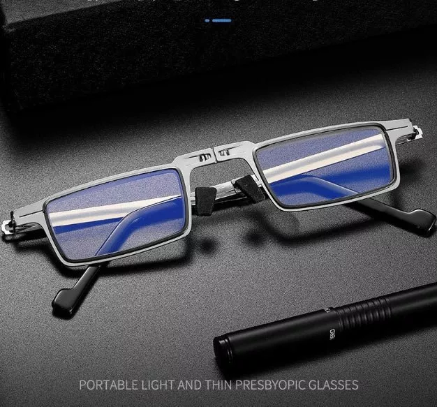 SCREWLESS ULTRA LIGHT TITANIUM FOLDING GLASSES