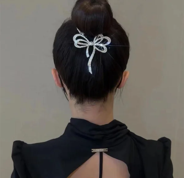 Bow light luxury premium feeling hairpin