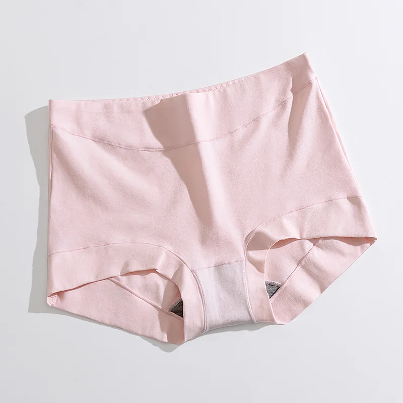 Womens Large Size High Waist Cotton Graphene Crotch Antibacterial Panties