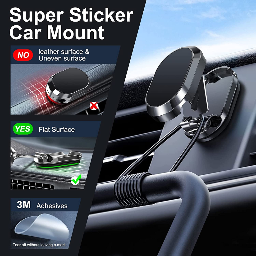2022 New Alloy Folding Magnetic Car Phone Holder