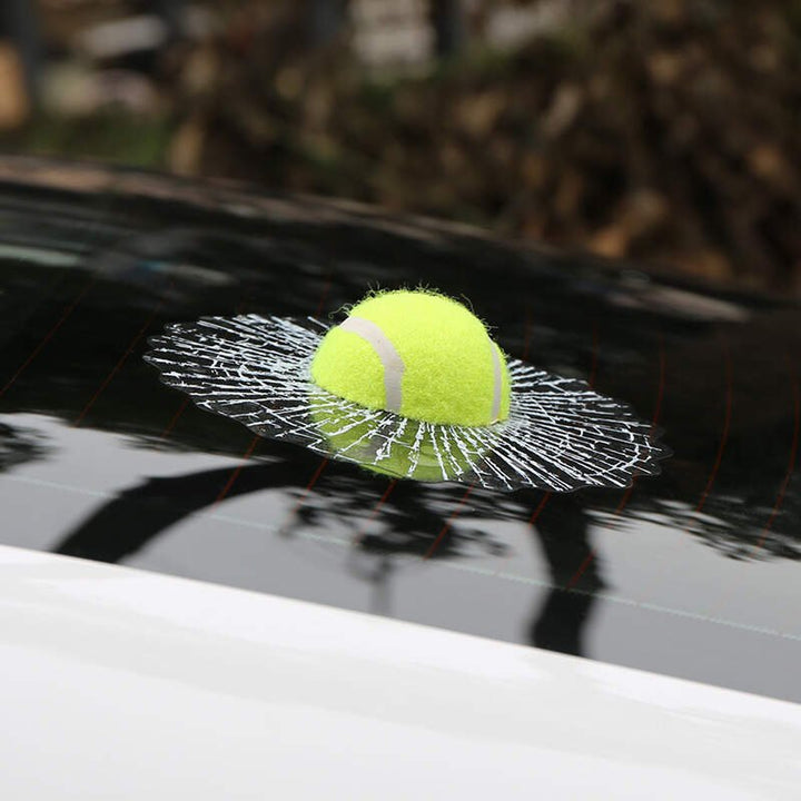 3D Car Window Crack Decal