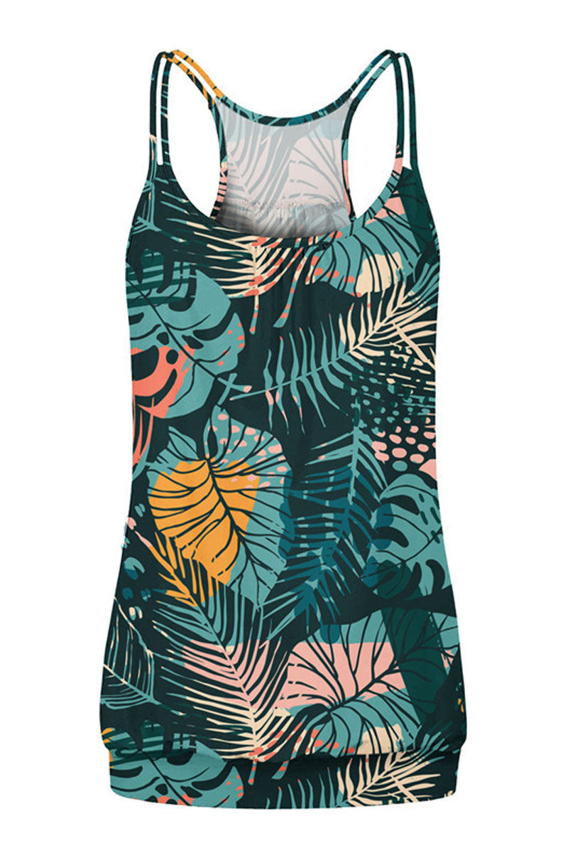Womens Scoop Neck Spaghetti Strap Racerback Sports Tank Tops