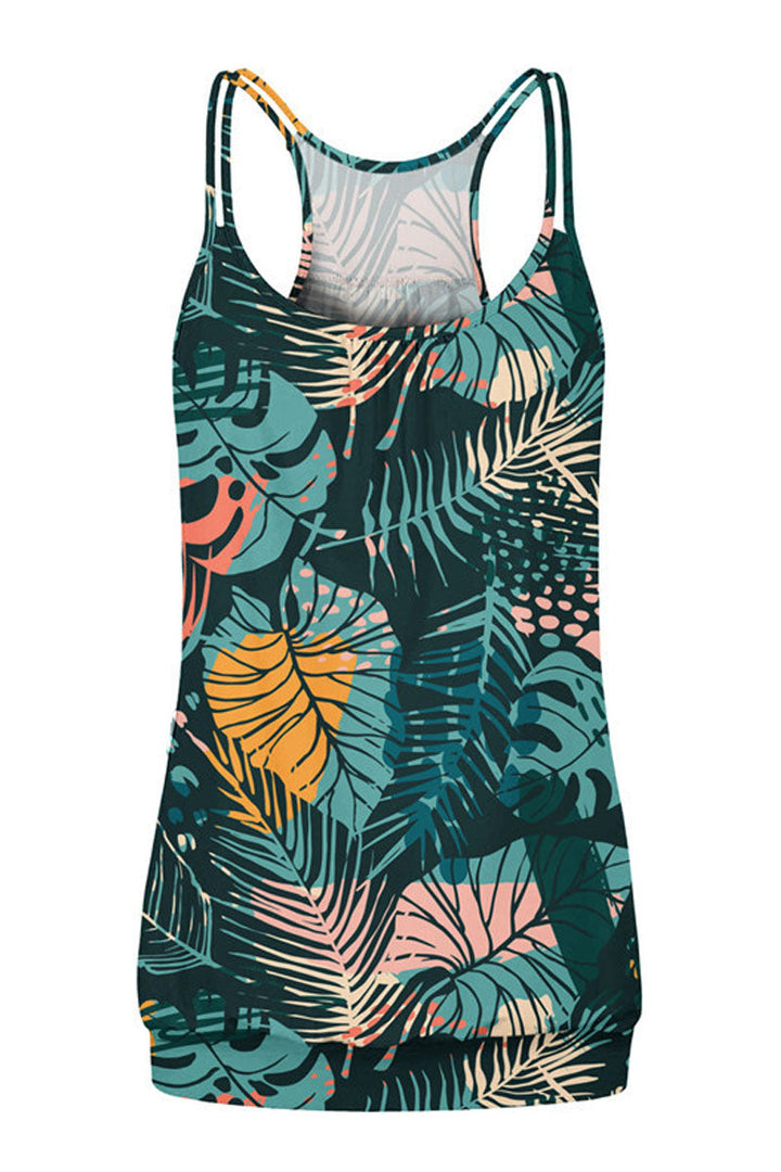 Womens Scoop Neck Spaghetti Strap Racerback Sports Tank Tops