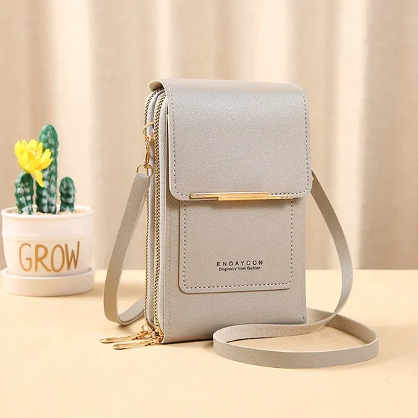 Anti theft leather bag