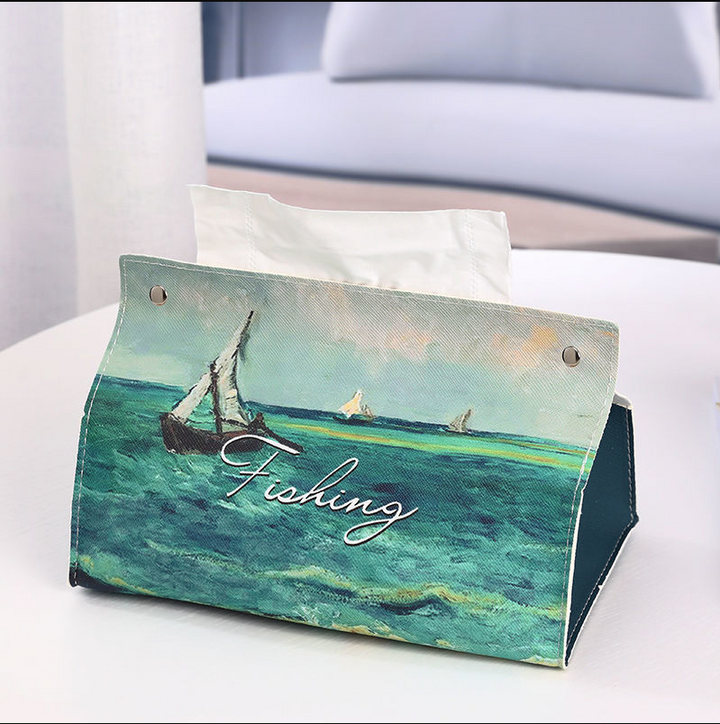 Van Gogh Oil Painting Tissue Box