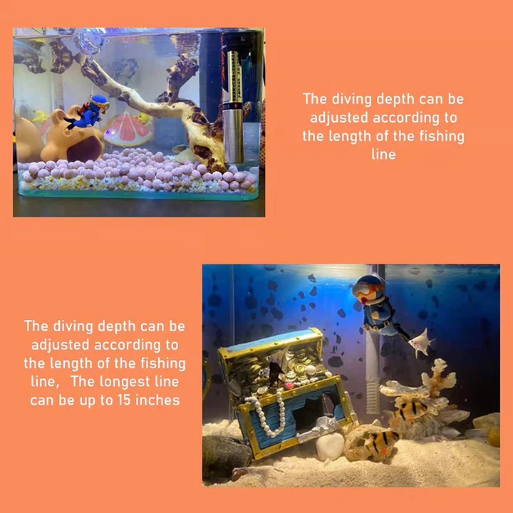Lovely Diver Fish Tank Decorations