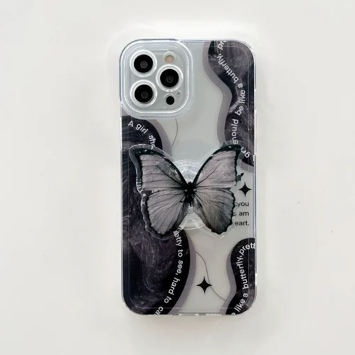 Black Butterfly Stand Phone Case