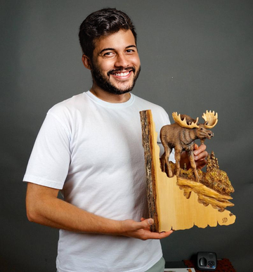 Animal Carving Handcraft Wall Hanging