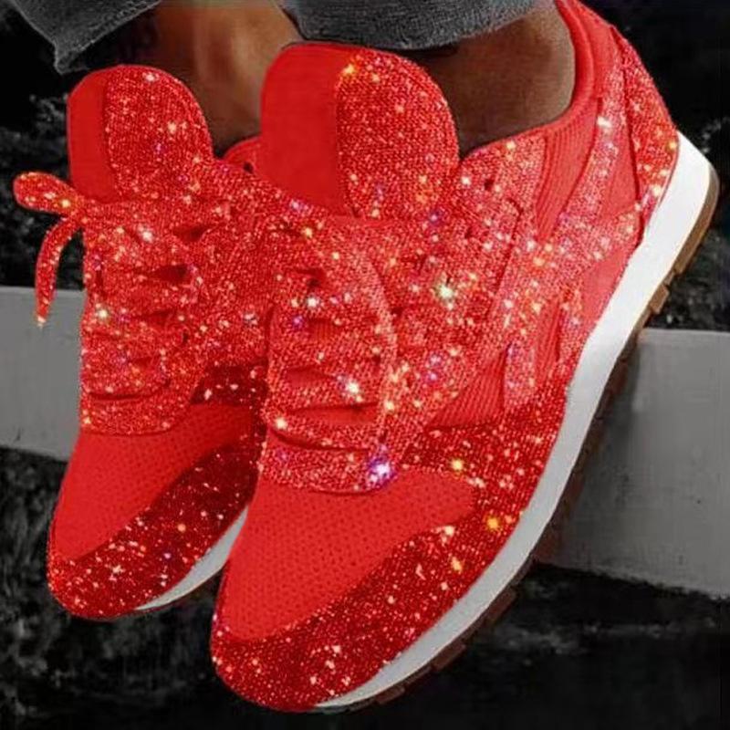 New Style Women s Casual Shoes Thick and Shiny Shoes